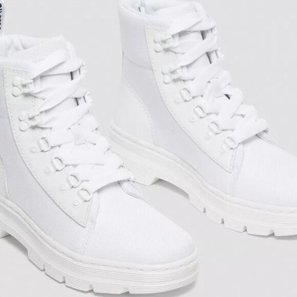 Dr. Martens Combs Poly Casual Boot- White - Picture 1 of 15